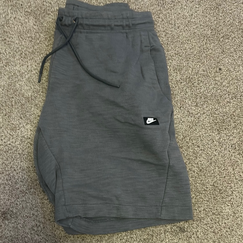 Nike Gray Athletic Shorts with Elastic Waistband